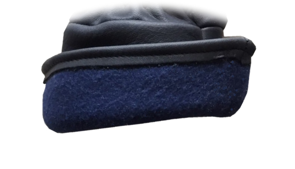 Visuel 335BHFG PEAUCEROS Gant de travail cuir noir Doublure polaire hiver doublé grand froid montagne