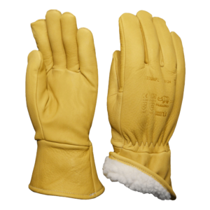 Gants cuir grand froid Peauceros, gants de protection professionnels, fabrication française, modèle 333BHFL.