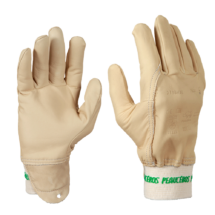 Gants de protection professionnels en cuir beige hydrofuge – très souples, résistants et confortables – idéals pour le jardinage, la taille et l’entretien des espaces verts – fabrication française.