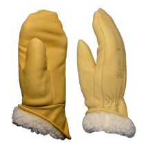 Moufles cuir grand froid Peauceros, gants de protection professionnels, fabrication française, modèle 130BHFL.