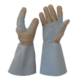 Gants de soudure généraliste pour métallurgie en cuir fleur de bovin avec renforts, offrant dextérité et protection, modèle 452BHK